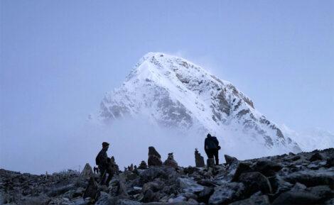Ilustrasi base camp Gunung Everest di Khumjung, Nepal.(Dok. Unsplash/Michael Clarke)