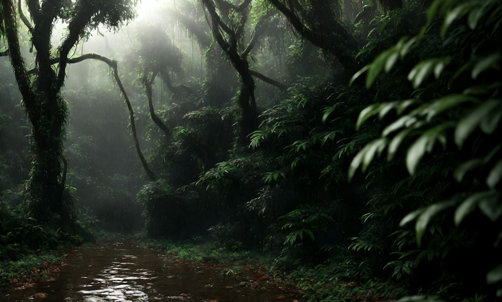 Alam yang terasa hidup saat mendaki musim hujan. (gambar ilustrasi)