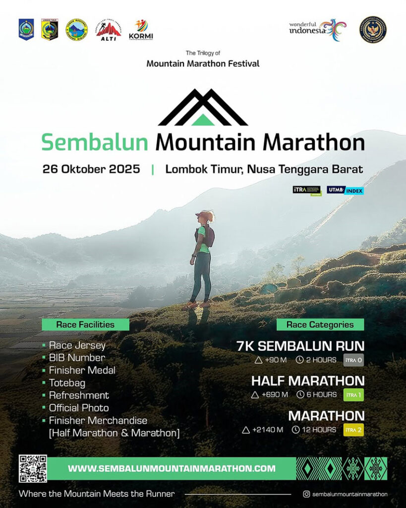 Sembalun Mountain Marathon 2025. Sumber foto instagram @pesona.indonesia